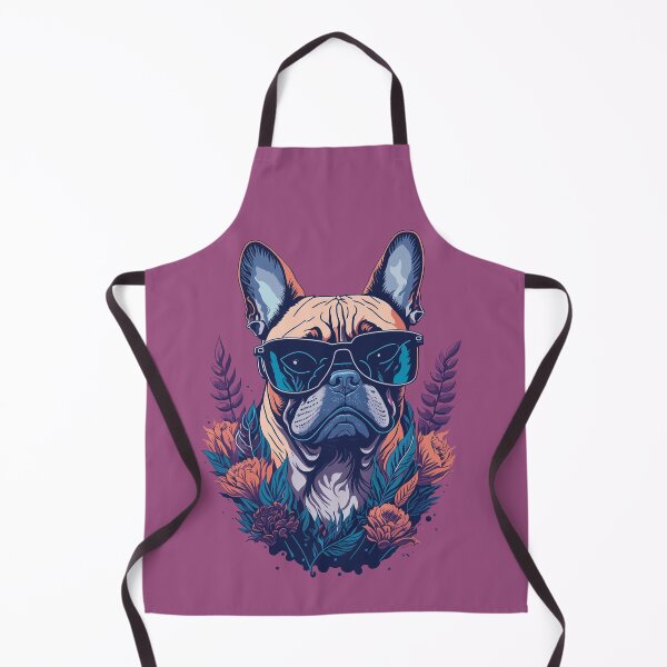 Item preview, French Bulldog wearing Shades - Flower Splash designed and sold by faunathreads.
