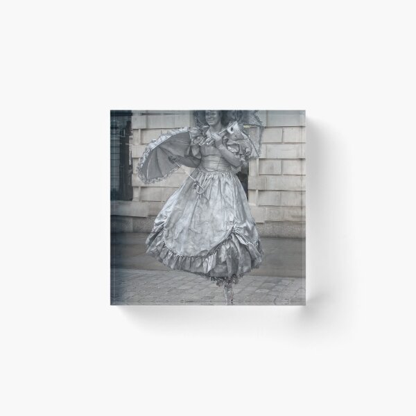 Item preview, Silver Human Statue - Covent Garden - Doc Braham - All Rights Reserved. designed and sold by BritishYank.