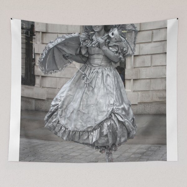 Item preview, Silver Human Statue - Covent Garden - Doc Braham - All Rights Reserved. designed and sold by BritishYank.
