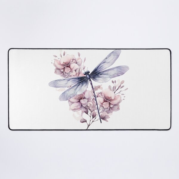 Item preview, Magical Mystical Colorful Watercolor Floral Boho Dragonfly designed and sold by artfulbitsbyk.