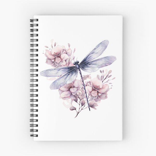 Item preview, Magical Mystical Colorful Watercolor Floral Boho Dragonfly designed and sold by artfulbitsbyk.