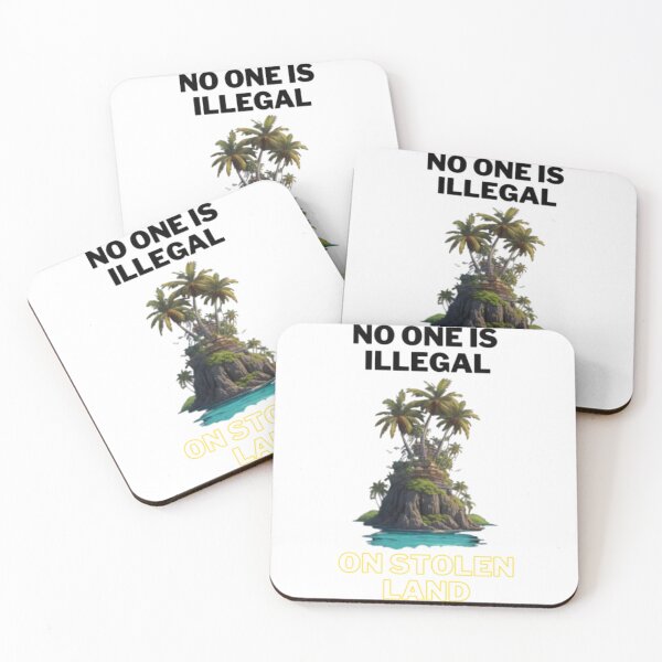 Item preview, no one is illegal on stolen land designed and sold by MethukaT.