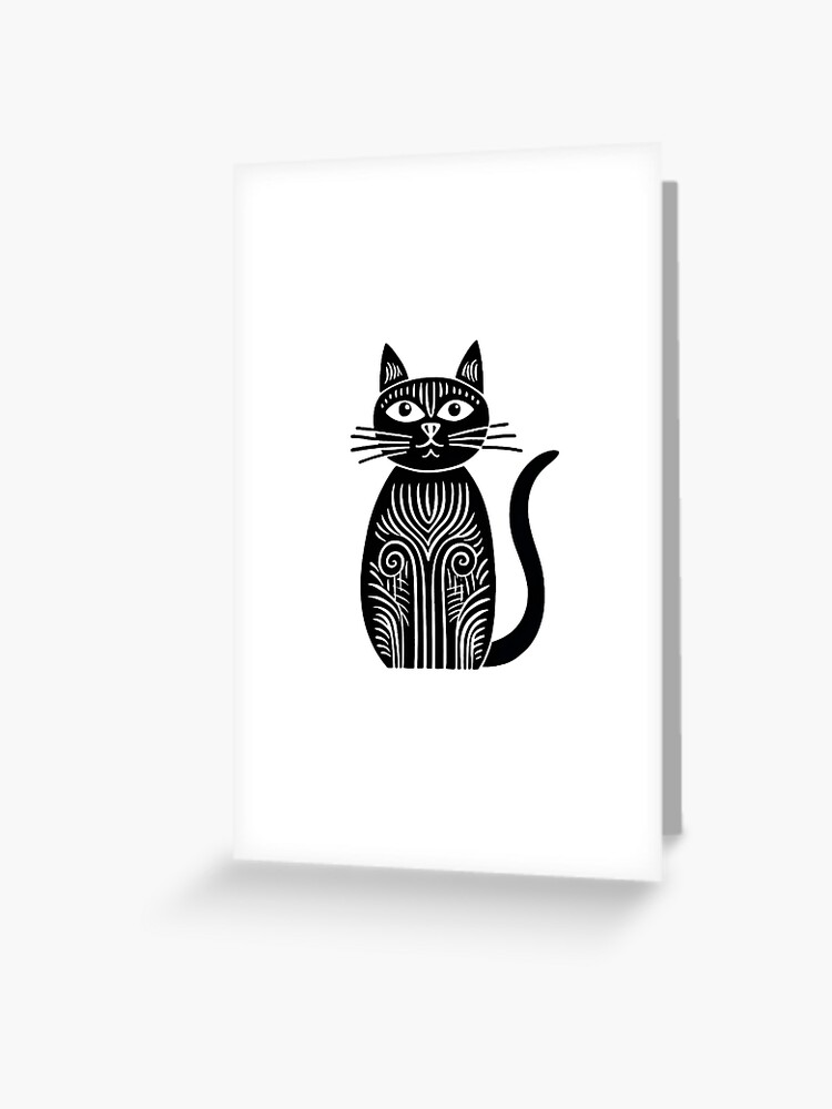 Black Kawaii Cute Anime Cat Sticker for Sale by Darcekar