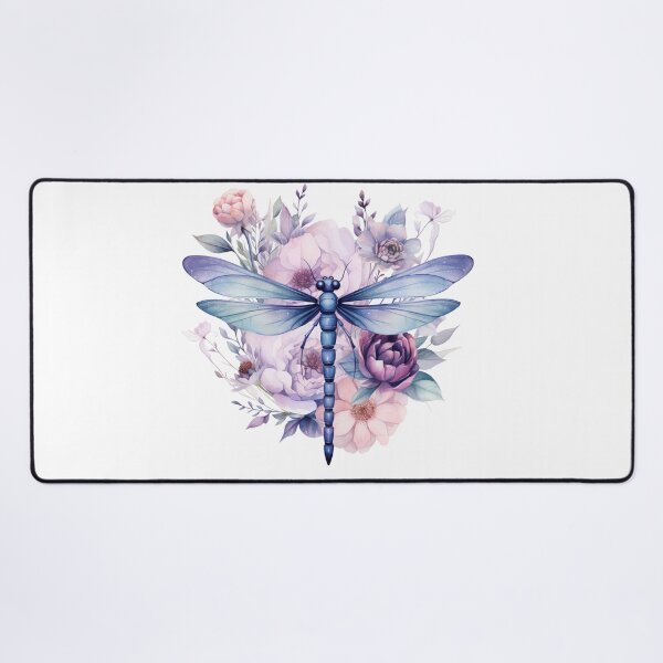 Item preview, Magical Mystical Colorful Watercolor Floral Boho Dragonfly designed and sold by artfulbitsbyk.