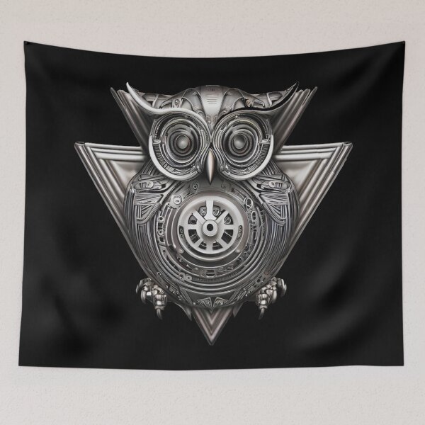 Item preview, Owl  Metallic Cyberpunk designed and sold by Metallican.