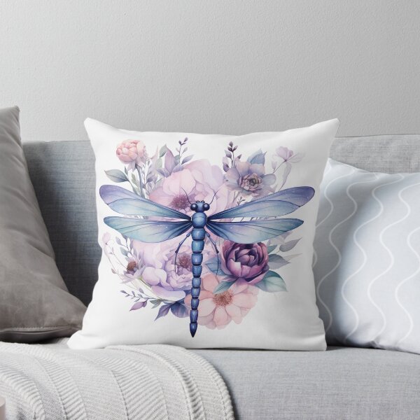 Item preview, Magical Mystical Colorful Watercolor Floral Boho Dragonfly designed and sold by artfulbitsbyk.