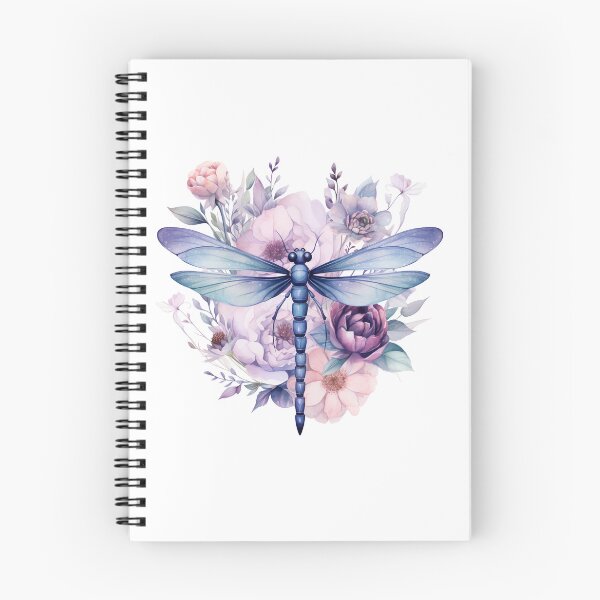 Item preview, Magical Mystical Colorful Watercolor Floral Boho Dragonfly designed and sold by artfulbitsbyk.