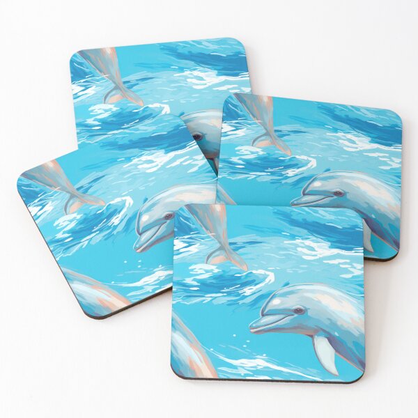Item preview, Dolphin with Blue Background , Forest, Animal, Pet, Wildlife, Seamless,Pattern, Cute, Sealife, Sand designed and sold by puppynpaw.
