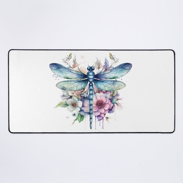 Item preview, Magical Mystical Colorful Watercolor Floral Boho Dragonfly designed and sold by artfulbitsbyk.