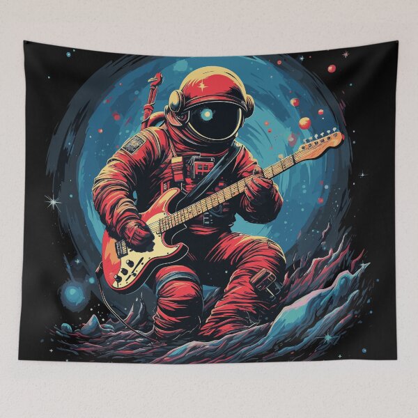 Item preview, Astronaut Playing Guitar in Space designed and sold by EdgarJake.