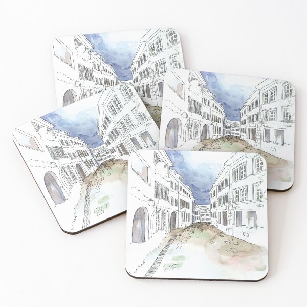 Item preview, Urban sketching watercolor illustration designed and sold by BeetleIllus.