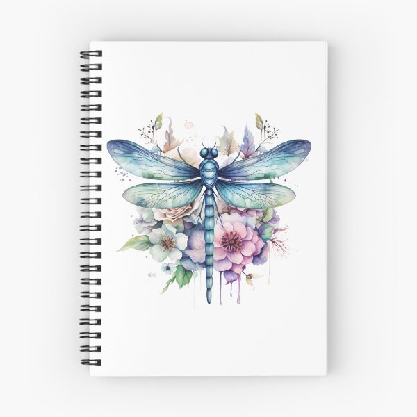 Item preview, Magical Mystical Colorful Watercolor Floral Boho Dragonfly designed and sold by artfulbitsbyk.