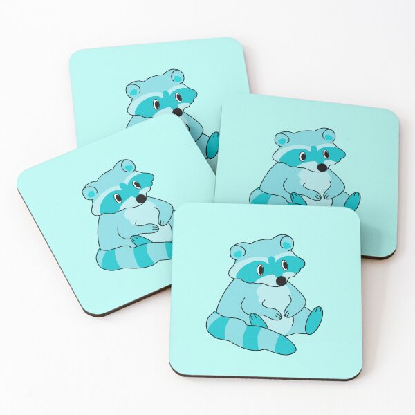 Item preview, Silly Derpy Blue Raccoon designed and sold by RoeHasArt.