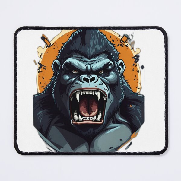 Item preview, Gorilla Sticker - Expressive and Powerful Ape Designs designed and sold by artblocksai.
