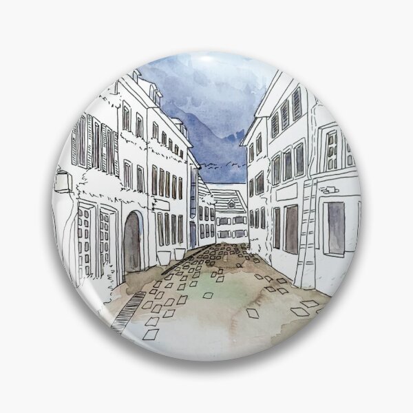 Artikelvorschau, Urban Sketching Aquarell Illustration entworfen und verkauft von BeetleIllus.