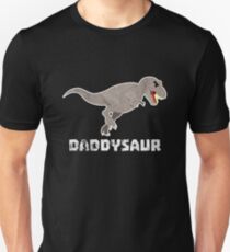 Daddysaur Dinosaurier Vatertag Geschenk Idee Unisex T-Shirt