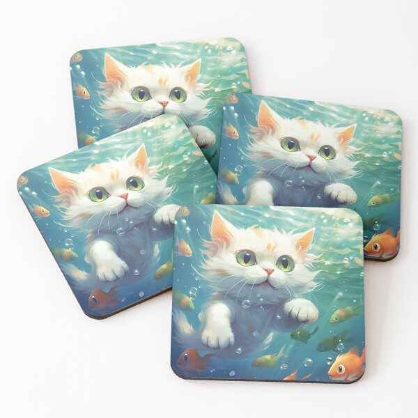 Item preview, "Cute Aquatic Kittens."  designed and sold by LegacyArtist1.
