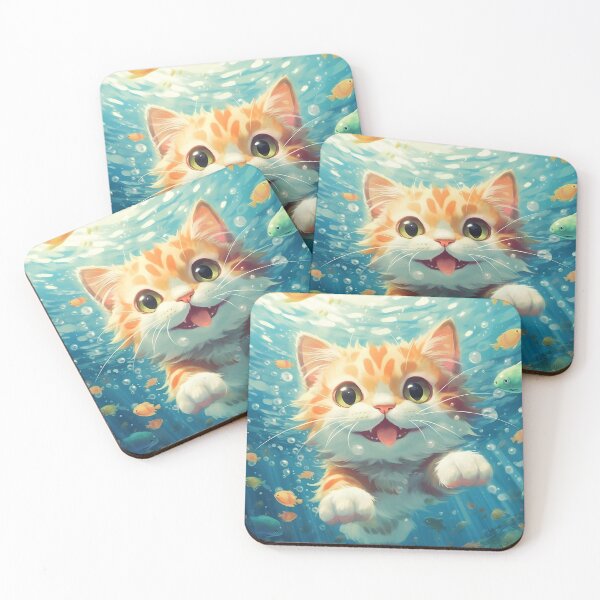 Item preview, "Cute Aquatic Kittens."  designed and sold by LegacyArtist1.