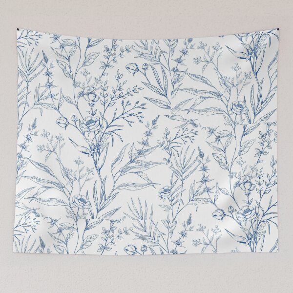 Item preview, soft blue flowers,pattern, designed and sold by Colada ....