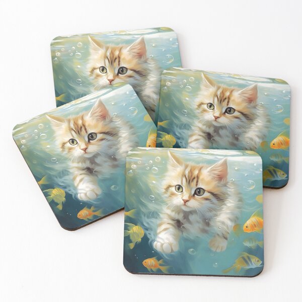 Item preview, "Cute Aquatic Kittens."  designed and sold by LegacyArtist1.