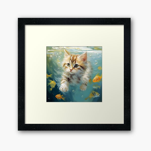 Item preview, "Cute Aquatic Kittens."  designed and sold by LegacyArtist1.