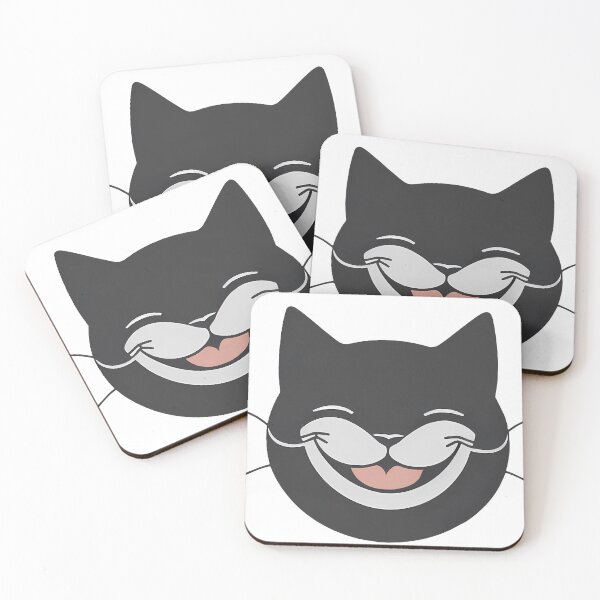 Item preview,  Black cat smile line art designed and sold by Digitalcipart.
