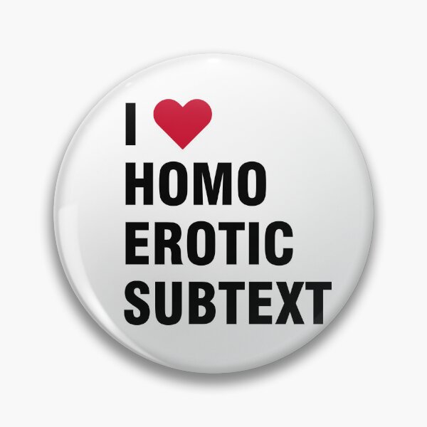 Item preview, I Heart Homoerotic Subtext (Square) designed and sold by inthegrass11.