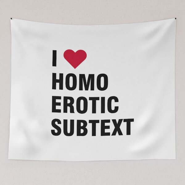 Item preview, I Heart Homoerotic Subtext (Square) designed and sold by inthegrass11.