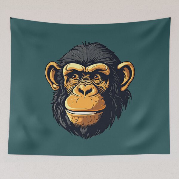 Item preview, Monkey Head Vintage Style designed and sold by Puristock.