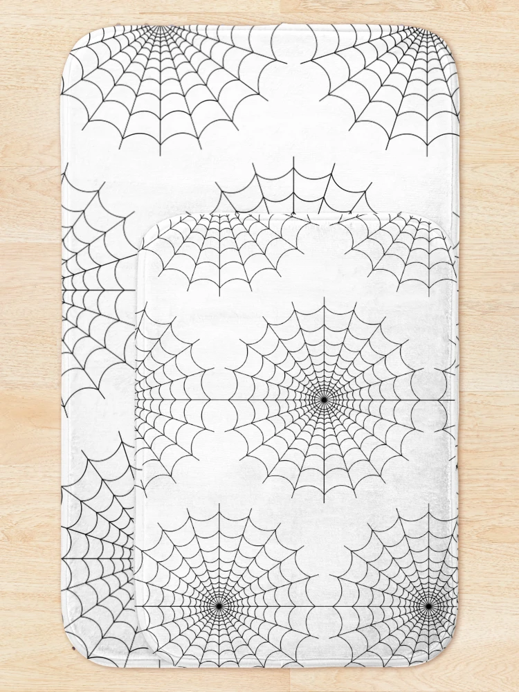 Thumbnail 5 of 6, Bath Mat, Spider web designed and sold by Ruddean21.