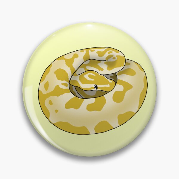 Item preview, Silly Derpy Yellow Ball Python designed and sold by RoeHasArt.