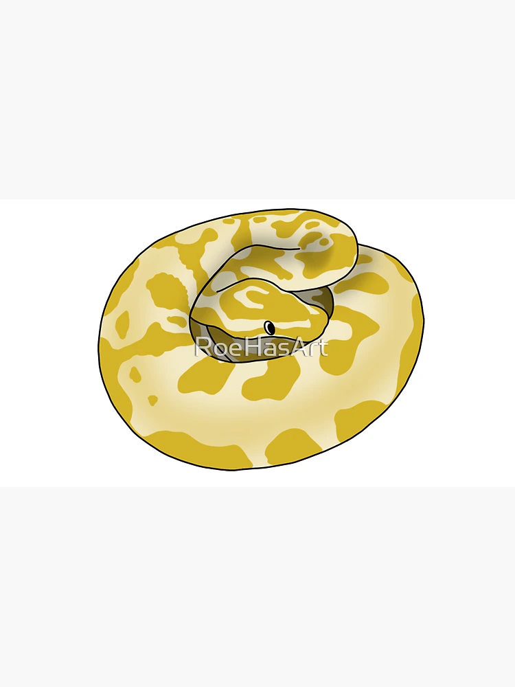 Thumbnail 3 of 3, Cap, Silly Derpy Yellow Ball Python designed and sold by RoeHasArt.