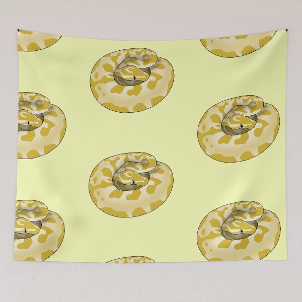 Item preview, Silly Derpy Yellow Ball Python designed and sold by RoeHasArt.