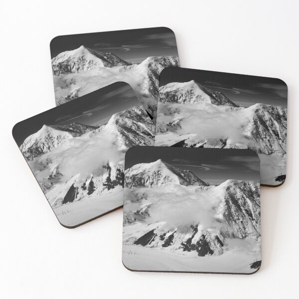 Item preview, A landscape view of Alaska snowy alpine scene landscape black and white photographic print / photography designed and sold by Jéanpaul  Ferro.