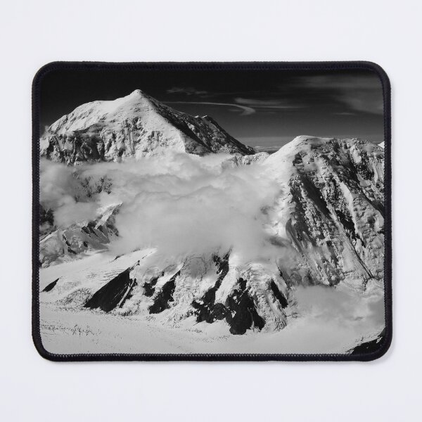 Item preview, A landscape view of Alaska snowy alpine scene landscape black and white photographic print / photography designed and sold by Jéanpaul  Ferro.