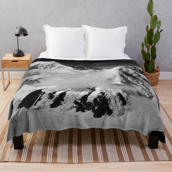 Item preview, A landscape view of Alaska snowy alpine scene landscape black and white photographic print / photography designed and sold by Jéanpaul  Ferro.