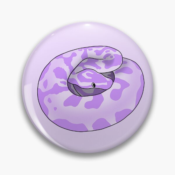 Item preview, Silly Derpy Purple Ball Python designed and sold by RoeHasArt.