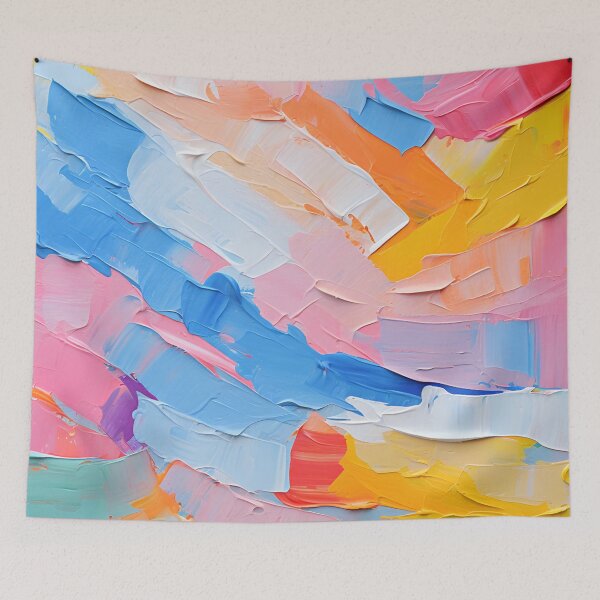 Item preview, Rainbow Colorful Abstract Paint Pattern designed and sold by trajeado14.