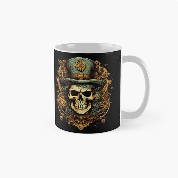 Item preview, Steampunk zombie skull designed and sold by drizzd.