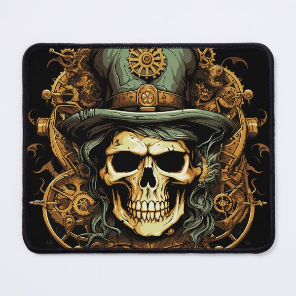 Item preview, Steampunk zombie skull designed and sold by drizzd.
