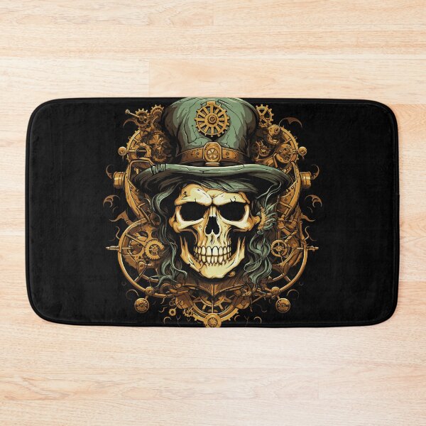 Item preview, Steampunk zombie skull designed and sold by drizzd.