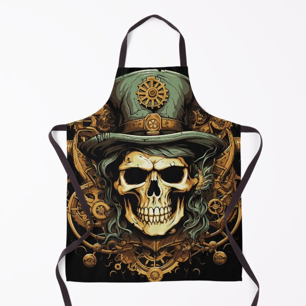 Item preview, Steampunk zombie skull designed and sold by drizzd.
