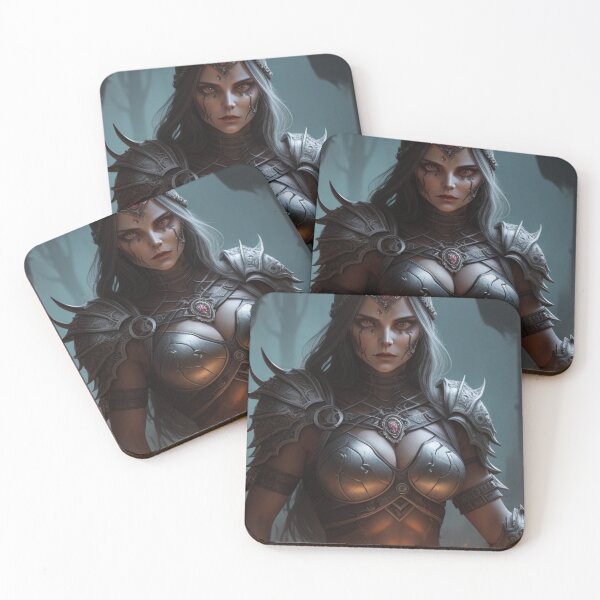 Item preview, Dark female warrior dungeon master  designed and sold by Yellowriversss.