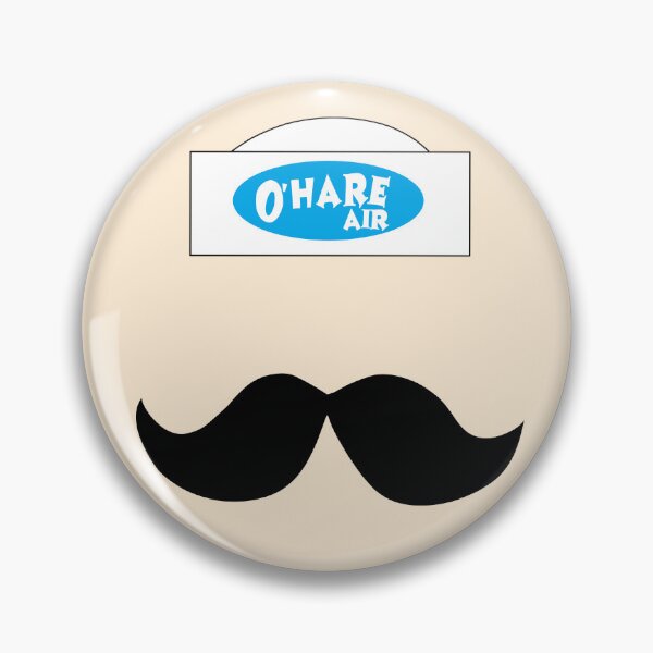 Item preview, O'HARE AIR with moustache designed and sold by DinozayerStudio.