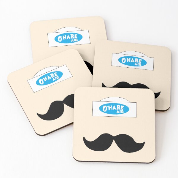 Item preview, O'HARE AIR with moustache designed and sold by DinozayerStudio.