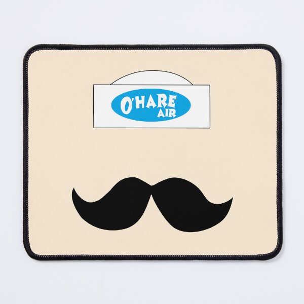 Item preview, O'HARE AIR with moustache designed and sold by DinozayerStudio.