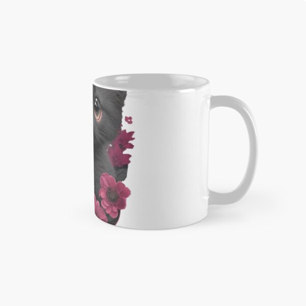 Item preview, cute cat with roses designed and sold by MethukaT.