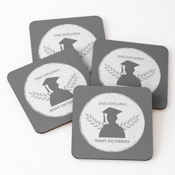 Item preview, One Diploma, Many Victories Silvery designed and sold by Marydays.