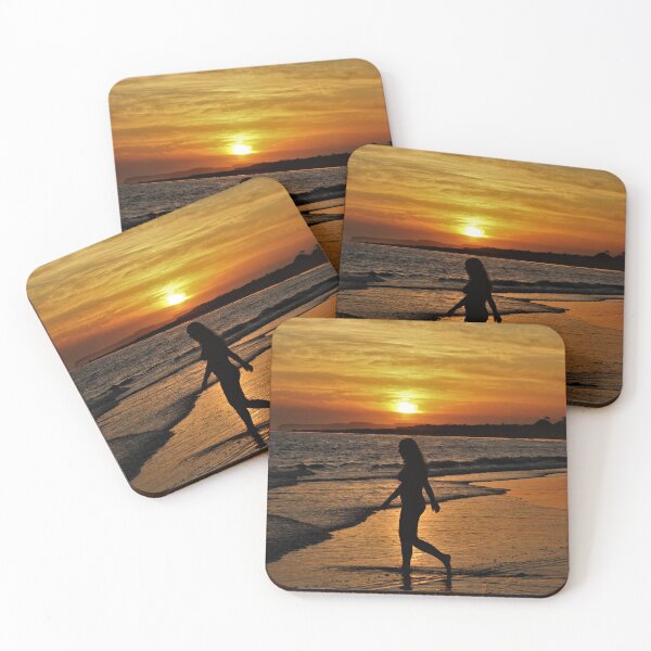 Item preview, Beach Sunset with Female Silhouette designed and sold by McGingPhotos.