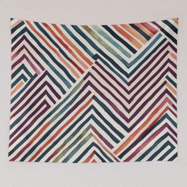 Item preview, ZigZag pattern brush artwork designed and sold by LIRAZ ZIV.